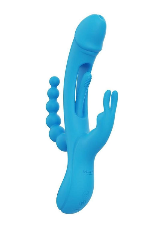 Trilux Kinky Finger Silicone Triple Stimulation Rabbit Vibrator